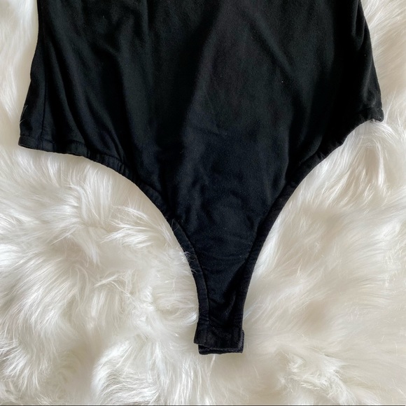 Lulu’s Size S One Shoulder Satin Ribbon Bodysuit - Picture 5 of 9